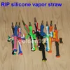 Factory por atacado Pipe RPG Forma de silicone Néctar kit portátil fumaça portátil com titânio ponta Dab Straw Oil Plates para cera