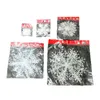 Wholesale 15pcs/lot Christmas Ornament White Plastic Snowflake 15cm DIY Christmas Tree Window Decorations Home SD131