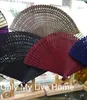 Openwork Full Bamboo Folding Wentylator Japoński Mini Ręka Fan Tassel Wedding Favor Fan Dla Kobiet Małe Chińskie Fani Dekoracyjne