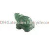 10pcs 럭키 보호 부적의 바다 거북이 입상 자연 녹색 Aventurine 조각 된 보석 치유 주머니 거북이 동상 1.5 "/ 2"룸 장식