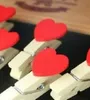 Mini clipe de madeira scratch fácil de usar mensagem clothespin amor coração em forma de roupas foto papel peg pin portátil 4 8zr3 bb