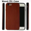 Custodia in legno di lusso + morbida in TPU per iPhone X 10 7 8 6 6S Plus Custodia in legno per cellulare per Samsung Galaxy S9 Plus S8 Note 9 8 bordo S7