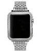 38mm 42mm Crystal Diamond Cover Case Lünette + Full Diamond Watch Band Strap Set für Apple Watch S1/S2/S3 (2in1 Set)