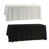 Branco preto mesa toalha de mesa capa para festa de casamento banquete decoração 145x145 cm planície tingida home decorartion