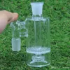 sest New design glass ash catcher sturdy glass ashcatcher with tyre perc honeycomb perc for glass bong 14mm ,18mm joint