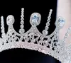 Kronenschmuck, Braut, künstlicher Zirkon, weiße Prinzessin, Luftkronen-Hochzeitskleid.