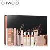 O.TW.O ensemble de maquillage fard à paupières Mascara poudre à sourcils mat rouge à lèvres brillant à lèvres noir Eyeliner professionnel maquillage Kit de cosmétiques