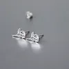 Everfast Neue Ankunft Liebe Rose Blume Ohrring Minimalistischen Edelstahl Ohrstecker Mode Ohr Schmuck Für Frauen Mädchen T104