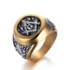eejart Stainless Steel Masonic Ring for Men Freemason Symbol G Templar Freemasonry Rings