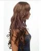 Long Wig Women's Gold Brown Curl Hair Wigs 70 cm