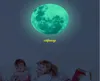 10 pz/lotto 40 cm Dimensioni Luna Solare Noctilucan Wall sticker Incandescente Pianeti Adesivi Murali Decalcomanie Per I Bambini Camera dei bambini