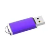 Mor Toplu 100 adet Dikdörtgen USB 2.0 Flash Sürücüler 64 MB Flash Pen Drive Yüksek Hızlı Bilgisayar Dizüstü Tablet için 64 MB Başparmak Bellek ...