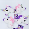 Sevimli Karikatür Unicorn Peluş Bebek Oyuncak Gökkuşağı Basit Yumuşak Süs Güzel Kişilik Çanta Kral Dekorasyon anahtarlık Kolye