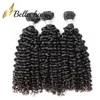 4 pièces/lot qualité cheveux brésiliens 10-26 pouces Grade 9A naturel noir bouclé humain armure Julienchina BellaHair