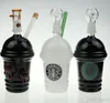 hot new starbucks glass bong Starbuck Cup water pipe Cheech smoking pipe oil rig dome and nail glass bubbler hookah