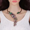 whole saleRainMarch Fashion  Crystal Choker Necklace For Women Full crystal Personality Wedding Party Jewelry Bijouterie Trendy Neck