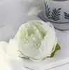 10 cm Flores artificiales para decoraciones de boda Cabezas de flores de peonía de seda Decoración de fiesta Pared de flores Telón de fondo de boda Peonía blanca G1246