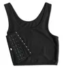 Kvinnors Shapers Les Lesbisk Casual Andningsbar Spänne Kort Bröst Breast Binder Trans Vest Tops Plus Storlek S-4XL 5XL1