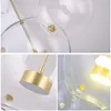 Moderne Klarglas Led Pendelleuchte Seifenblase Ball Leuchten Innenbeleuchtung Glanz luminaria Hängelampe 110-240 V