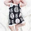 Nyfödd baby kläder bomull ärmlös romper 2018 sommar spädbarn pojke flicka ananas tryckta romper jumpsuit söta barn kläder pojkar kläder