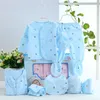 fashion (7pcs/set)Newborn Baby 0-6M Clothing Set  Baby Boy/Girl Clothes 100% Cotton spring Cartoon Underwear,Free Shipping