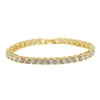 Fashioh hip hip hop 5mm CZ Tennis bracelet zircon perles hommes bracelets bracelets pour femmes pultsiras bijoux bracelets en cristal argenté