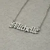 Collana con nome personalizzato Collana con targhetta personalizzata Collana con nome personalizzato Collana con nome in stile inglese antico Personalizzato8088775