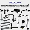 Rolya Round Style Matte Black Free Mounted Bathtub Kranen Floor Permanent Bath Filler Taps