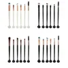 6pcs Fan shell Makeup Brushes Set Power Eye Shadow Brow Lip Concealer Fan Cosmetic Eyes Face Shell Make Up Brush Tool Kit