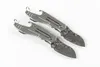 DHL Shipping New Mini Small Folding Knife VG10 Damascus Steel Blade TC4 Titanium Alloy Handle Outdoor EDC Pocket Knives EDC Tools