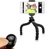 2019 Flexível Octopus Tripod Phone Stand Stand Stand com controle para a câmera de telefone celular selfie com Bluetooth Remote Shutter7723661