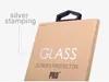 100 pezzi per scatola di imballaggio in vetro temperato Imballaggio in carta kraft per pellicola proteggi schermo con adesivi personalizzati per iPhone X 8 8 Plus