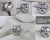 choucong 3ct Stone Diamond 925 Sterling Silver Engagement Wedding Band Ring Sz 5-11 Free shipping Gift