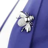 Europäische und amerikanische große süße Bienenbrosche cz Brosche Pin Kragen Strickjacke Kleid weibliche Schmuckbroschen für Hochzeitsblumensträuße