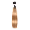 2 Tonalités Ombre Brésilien Droit Hair Weave Bundles 1b / 27 Non Remy Extensions de cheveux humains 3 ou 4 Bundles Extensions de cheveux humains Ombre Teans