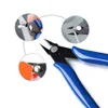 13cm professionell flush cutter wire kabel cutter stripper elektrisk skärning tång handverktyg för hem trädgård (blå)