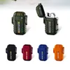 Newest Colorful Mini Lighter Waterproof Windproof Innovative Design Double Arc Safety Buckle Cyclic Charging Portable High Quality