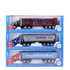 Diecast Car Model Boy Toy Transport Vehicle Freight Trucks Container Ca Kid Toys Fuel Truck Tanker American Style& European Trucks Kids Birthday Christmas Gift