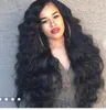 250 плотности HD прозрачные кружева передние парики Precke Свободная волна 360 Frontal 12-24 "Бразильский полный натуральный человеческий парик волос для чернокожих женщин