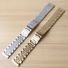 Nieuwe aankomst 2017 18 mm 19 mm 20 mm 21 mm horlogeband heren vrouwen hoogwaardige roestvrijstalen band zilvergouden horloges armbandbanden14182415
