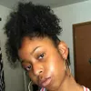 120g Insan Saçı Kinky Ponytails Hairpieces Amerikan Siyah Kadınlar Için Kıvırcık Ponytail İpli Klip Pony Tail Üzerinde 5 Renkler