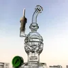 Faberge Fab Eiernütze Glasbongs Schweizer Perc Recycler Wasserleitungen 14,5mm Gelenköl Rig Duschkopf Perkolator DAB Rigs Freies Schiff