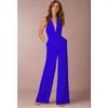 Hot Koop Dames Sexy Jumpsuits Prom Jurk Bruiloft Gust Jurken Chiffon V-hals Mouwloze tops en lange broek Rompertjes voor vrouwen