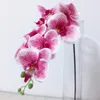 Silk Orchids 100cm/39.37" Long Artificial Flowers Single Vanda Phalaenopsis Oncidium for Xmas Party Wedding Home Decoration