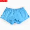 Soutong 3 stks / partij Mannen Ondergoed Boxers Shorts Cueca Katoen Mannen Boxers Shorts Onderbroek Effen Losse Home Underpants JJK01