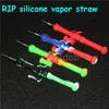 smoking pipes Silicon Nectar with GR2 Titanium Nail Mini Bongs Water Pipes 10mm Concentrate Straw Silicone Dab Oil Rigs