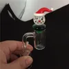 Solid Glass Santa Claus UFO Carb Cap 4mm Dikke Domeloze Quartz Banger Nail of Diameter 26mm voor Enail Electronic In Stock