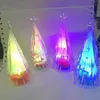 Transparent crystal meteor colorful nightlight acrylic Christmas tree with meteor feeling painted picture dream Led Rave Toy