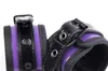 bdsm bondage gear restraints handcuffs hand wrist cuffs adult sex toys for women purple faux leather gn2521100802869102