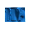 100pcslot 7510cm Blue Glossy Mylar Foil Packing Bag Heat tätning ZIP LOCK ALUMINIUM FOIL POUCH Värmtätning Matklass Packing förvaring3023610